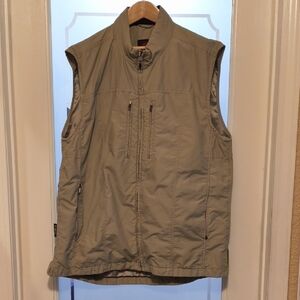 ScotteVest Men's Lightweight Utility Vest Jacket - Khaki - Large